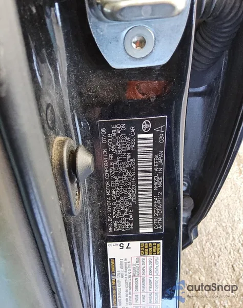 2008 Toyota Prius z USA, uszkodzony, nr VIN JTDKB20U187816428